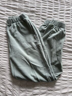 Women's Elastic Waist Sweatpants in Sage Green